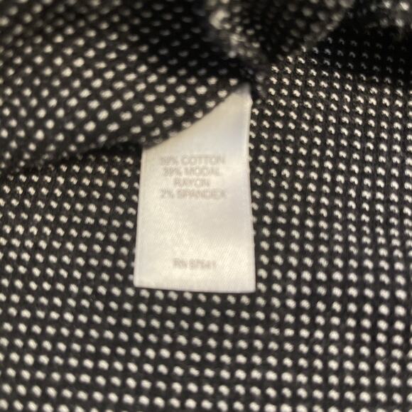 J.Jill Lightweight Sweater Pullover Women Size L Black & White Long Sleeve - Picture 10 of 11